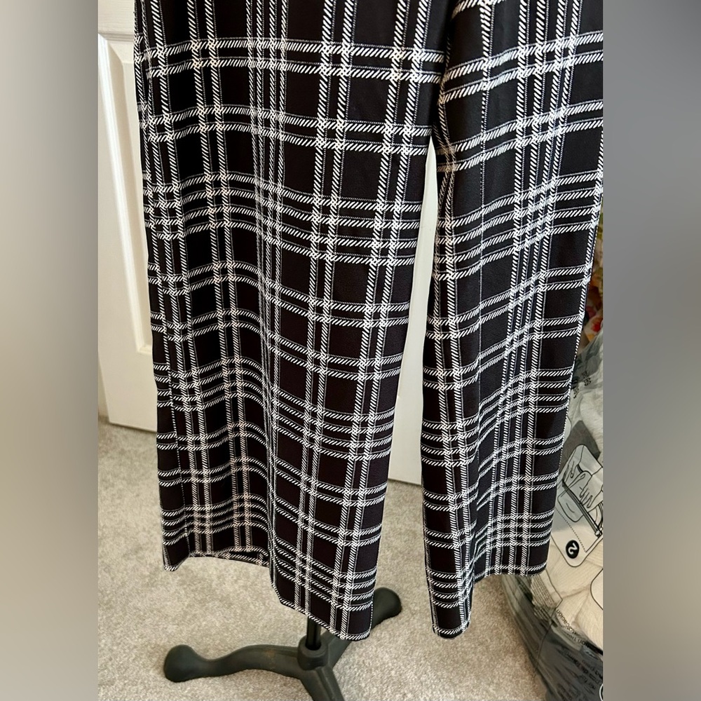 Express Black and White Plaid Trousers size 10